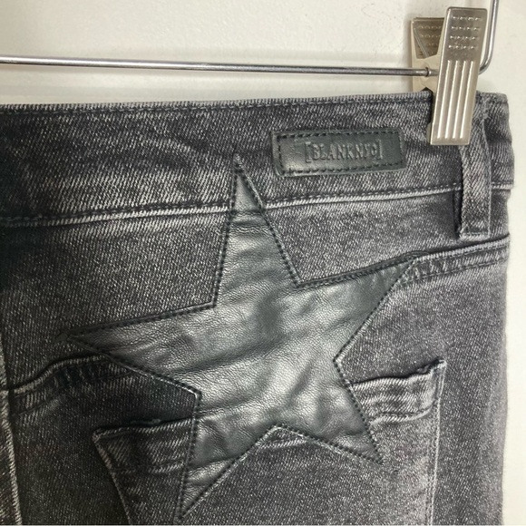 Blank NYC the Madison crop black star Jeans size 29 - Picture 8 of 8
